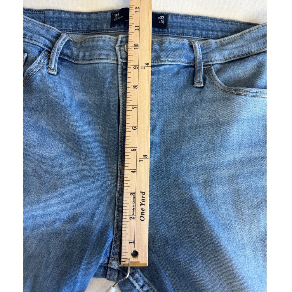 Hollister High-Rise Flare Jeans Patchwork Raw Hem Vintage Soft Stretch 15R 32x31 - Picture 9 of 13